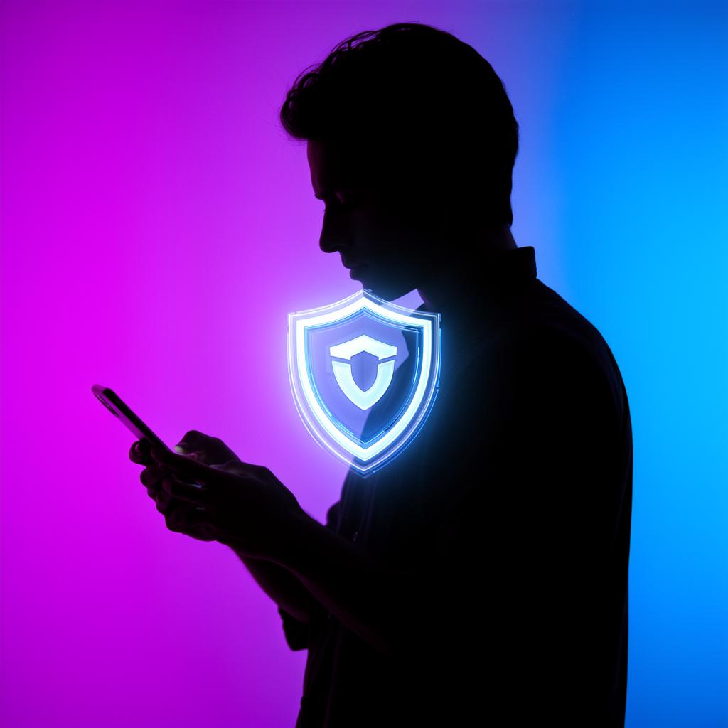 Person using Trust Wallet on a phone